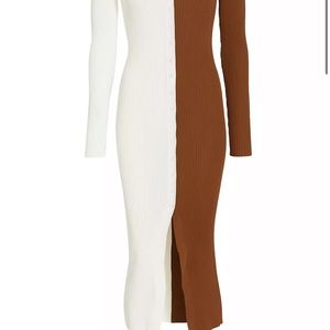 Shoko Colorblock Body-Con Sweaterdress